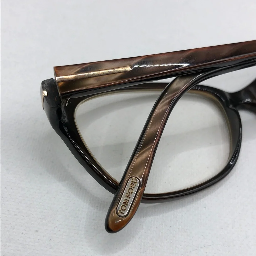 Tom Ford TF5142 050 Eyeglasses Glasses FRAMES Olive Brown Full Rim 51-15-135